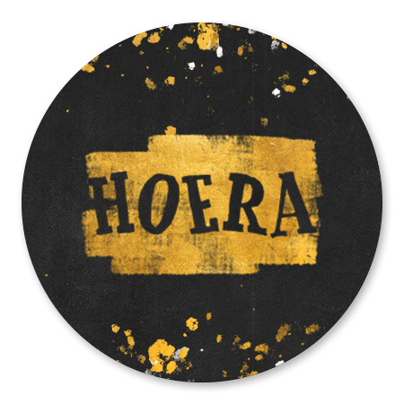 Hoera gouden verfstreep